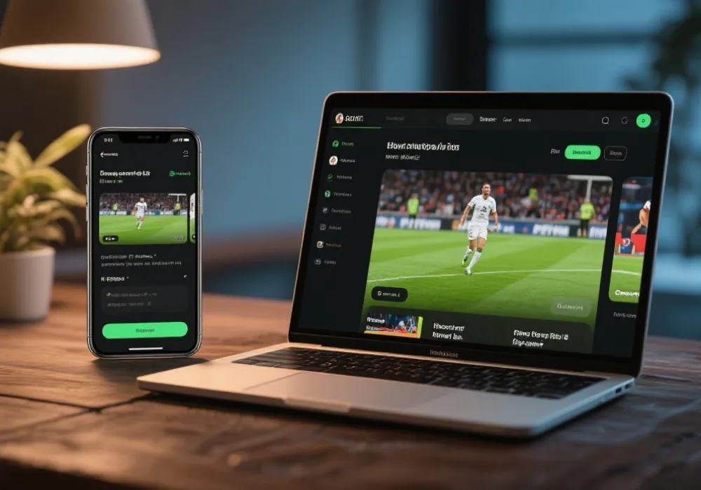 体育赛事直播观看引导示意图